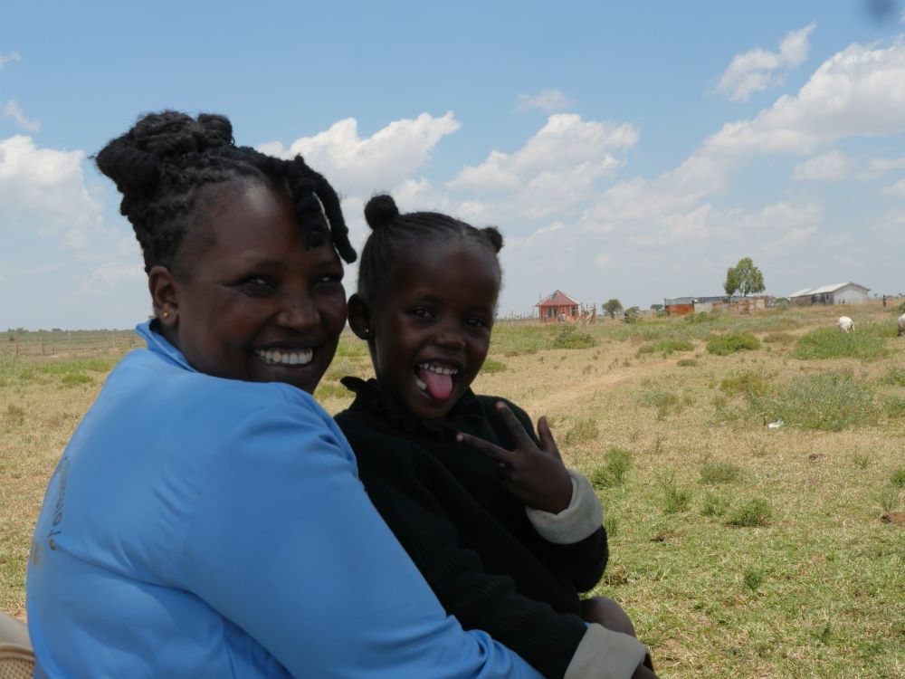 Head teacher and child